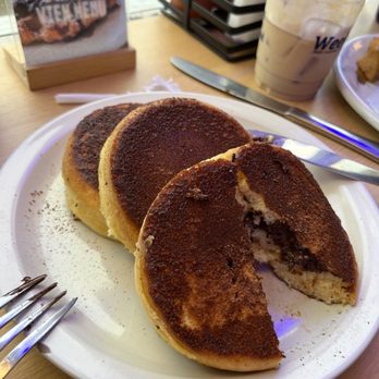 Cafe Weekend - Chocolate Chip Pancakes - Breakfast & Brunch Near Me - Allston, Massachusetts Cafe Weekend - Chocolate Chip Pancakes - Breakfast & Brunch Near Me - Allston, Massachusetts