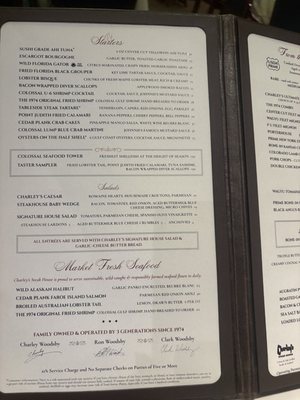 Menu photo 3 Charley's Steak House Kissimmee, FL