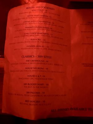 Menu photo 4 Room 389 Oakland, CA Menu photo 4 Room 389 Oakland, CA