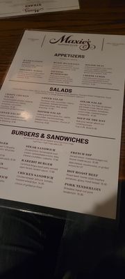 Menu photo 2 Maxie's Supper Club West Des Moines, IA Menu photo 2 Maxie's Supper Club West Des Moines, IA