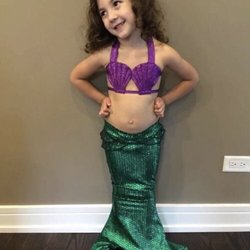 Magical Mermaid Swimwear - OLM posing as a mermaid!