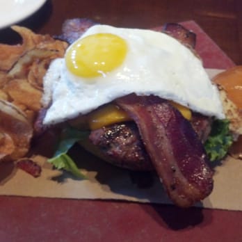 Whiskey Cake - The eye-opening hunger-busting Hangover Burger! - New American Near Me - Plano, Texas Whiskey Cake - The eye-opening hunger-busting Hangover Burger! - New American Near Me - Plano, Texas