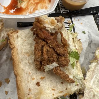 NOLA Poboys - Half opened of my soft shell crab: - Seafood Near Me - New Orleans, Louisiana NOLA Poboys - Half opened of my soft shell crab: - Seafood Near Me - New Orleans, Louisiana