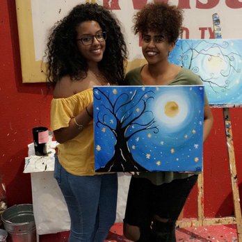 Painting with a Twist - This painting was a group effort! Lol - Art Classes Near Me - Plano, Texas Painting with a Twist - This painting was a group effort! Lol - Art Classes Near Me - Plano, Texas