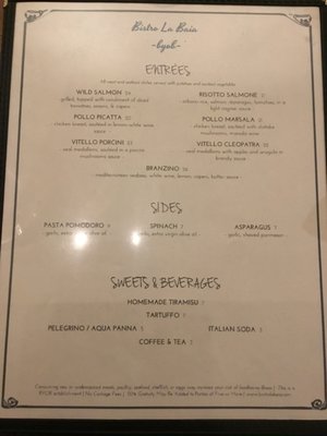 Menu photo 3 Bistro La Baia Philadelphia, PA
