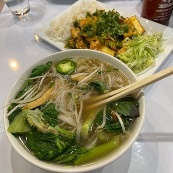 Pho No.1 Brewing - Pho tofu and curry 65. Stir Fry Tofu with Basil - Vietnamese Near Me - Chicago, Illinois