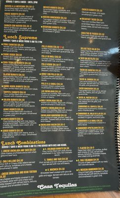 Menu photo 1 Casa Tequilas Denver, CO Menu photo 1 Casa Tequilas Denver, CO