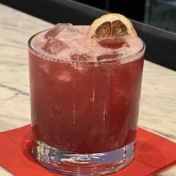 Lombardo's Restaurant - The drink menu here is lethal. This is a pomegranate old fashioned. - Italian Near Me - Lancaster, Pennsylvania