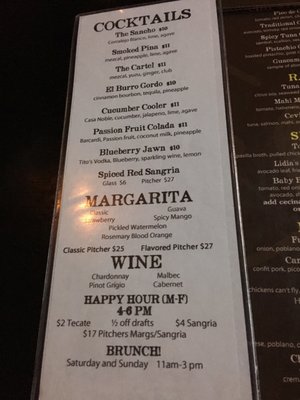 Menu photo 8 Sancho Pistola's Philadelphia, PA