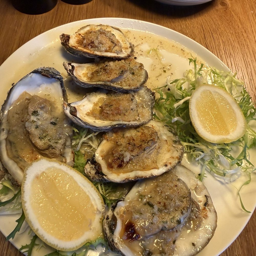 RARE 1981 - Char Grilled Oysters Garlic Butter, Citrus - American Near Me - Wesley Chapel, Florida RARE 1981 - Char Grilled Oysters Garlic Butter, Citrus - American Near Me - Wesley Chapel, Florida