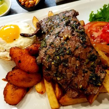 Mancora Peruvian Cuisine - Bistec a lo Probre - Peruvian Near Me - Alhambra, California Mancora Peruvian Cuisine - Bistec a lo Probre - Peruvian Near Me - Alhambra, California