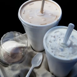 Kone Korner - Chocolate Marshmallow Malt, The Awesome Cookie Dough Siberian, and a dish of fabulous twist ice cream.