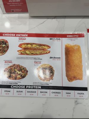 Menu photo 3 Burrito Bomba Glendale, CA