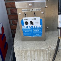 Kwik Serv - Pay for air but first be sure that short black hose isn't broken