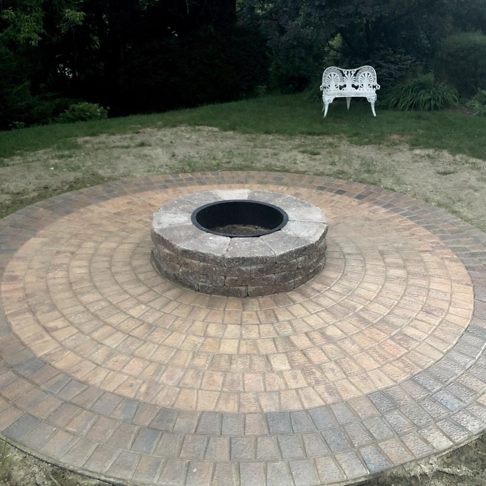 20 Landscaping - a fire pit in the middle of a lawn - Landscaping Near Me - Bethel Park, Pennsylvania 20 Landscaping - a fire pit in the middle of a lawn - Landscaping Near Me - Bethel Park, Pennsylvania