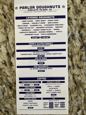Menu photo 8 Parlor Doughnuts Pawleys Isalnd, SC Menu photo 8 Parlor Doughnuts Pawleys Isalnd, SC