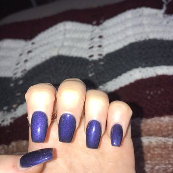 Ambiance Nail Spa - Sparkly blue set - Nail Salons Near Me - Cincinnati, Ohio Ambiance Nail Spa - Sparkly blue set - Nail Salons Near Me - Cincinnati, Ohio