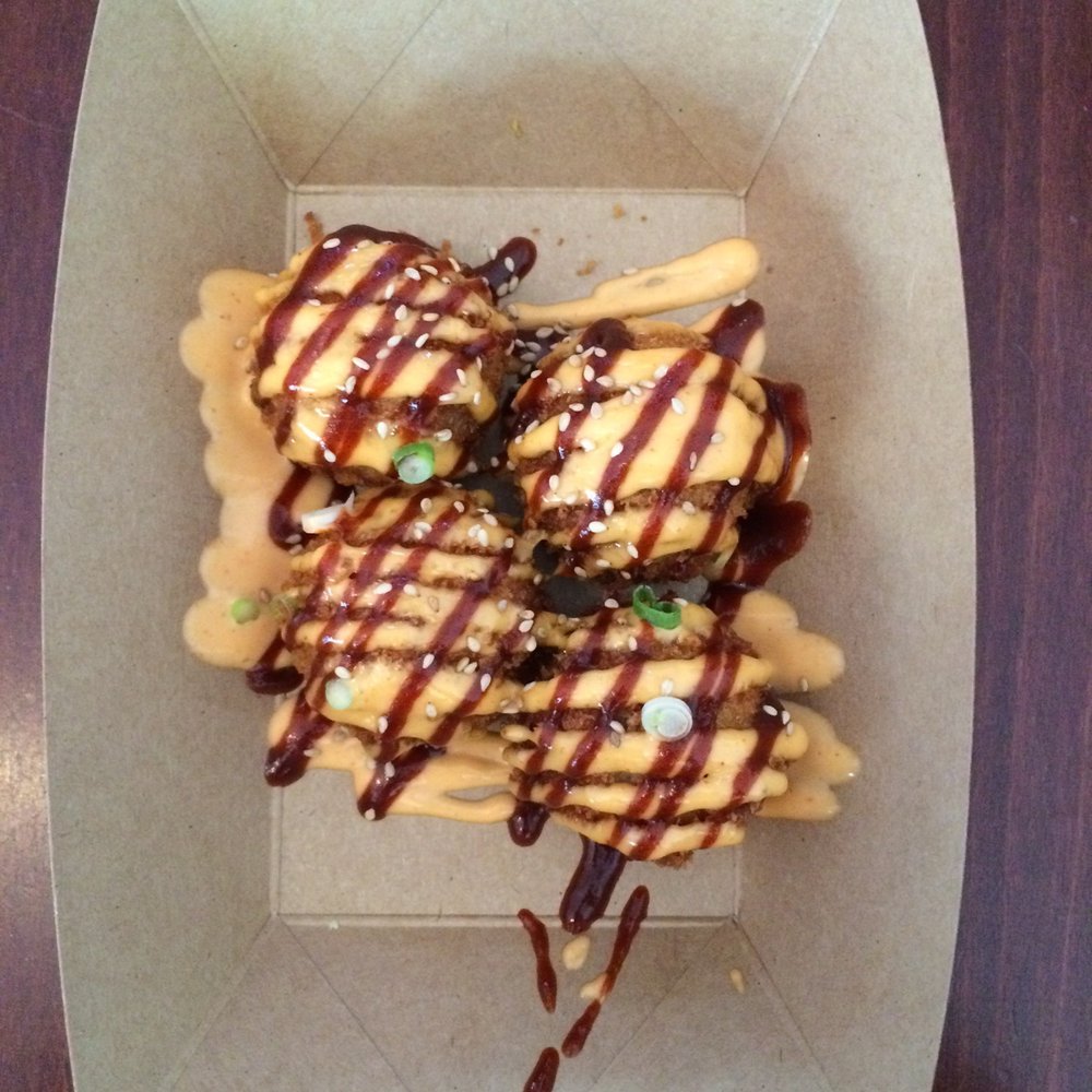OliToki - I would recommend this to everyone. Bacon kimchi fried rice balls. - Korean Near Me - Boston, Massachusetts OliToki - I would recommend this to everyone. Bacon kimchi fried rice balls. - Korean Near Me - Boston, Massachusetts