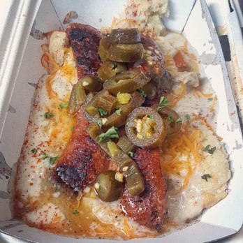 Biscuit Bitch - Hot Mess Bitch // biscuit & gravy, cheese, scrambled eggs, grits, spicy hot link, jalapenos - Breakfast & Brunch Near Me - Seattle, Washington Biscuit Bitch - Hot Mess Bitch // biscuit & gravy, cheese, scrambled eggs, grits, spicy hot link, jalapenos - Breakfast & Brunch Near Me - Seattle, Washington
