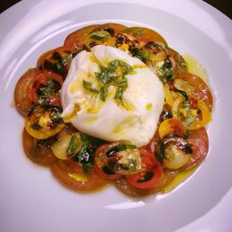 Burrata and tomato salad Burrata and tomato salad