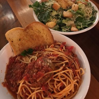 Presto Pasta - Spaghetti and Caesar salad! - Italian Near Me - Granada Hills, California