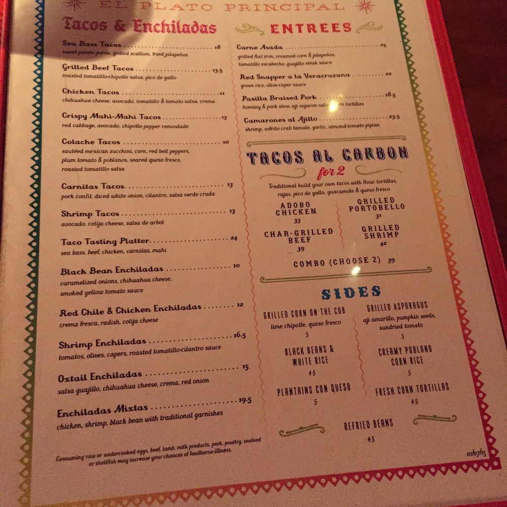 El Vez - Menu page 2 - Mexican Near Me - Philadelphia, Pennsylvania