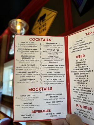Menu photo 1 Barge Inn Tavern Newport, OR
