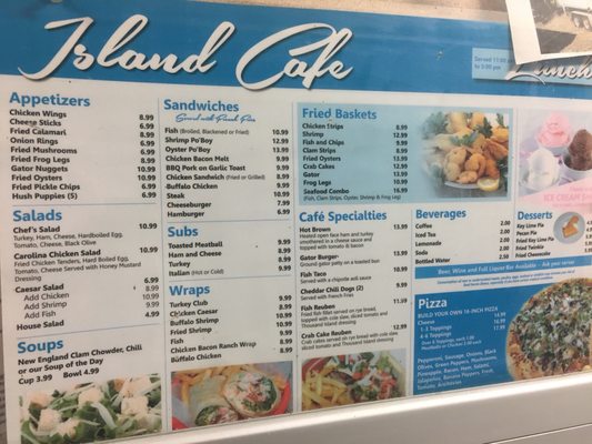 Menu photo 7 Island Cafe Everglades, FL