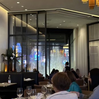 Spago - Partial obstructed view of fountains from inside - New American Near Me - Las Vegas, Nevada Spago - Partial obstructed view of fountains from inside - New American Near Me - Las Vegas, Nevada
