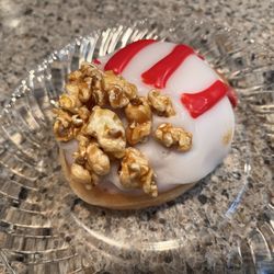 Krispy Kreme - Caramel popcorn donut - stoner food.