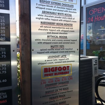 BigFoot Java - Side menu - Coffee & Tea Near Me - Tacoma, Washington