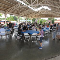 Annual Manassas International Food Festival - Not crowded, clean tables