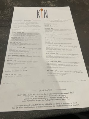 Menu photo 3 KIN Windsor Windsor, CA Menu photo 3 KIN Windsor Windsor, CA