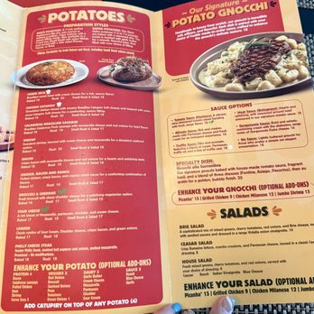 Mrs Potato - Menu as of Aug. 2025 - Brazilian Near Me - Orlando, Florida
