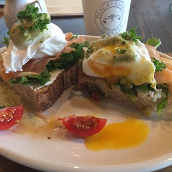 Blackfriars - Delicious smoked salmon with poached eggs on sour dough bread - Cafes Near Me - Waterford, WD Blackfriars - Delicious smoked salmon with poached eggs on sour dough bread - Cafes Near Me - Waterford, WD