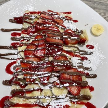 Lucky Brunch - Banana Nutella crepes. - Breakfast & Brunch Near Me - Sterling Heights, Michigan Lucky Brunch - Banana Nutella crepes. - Breakfast & Brunch Near Me - Sterling Heights, Michigan