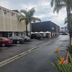 Marina Beach Shopping Center - Exterior (partial) on Rainy Day