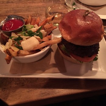 Tavern 1883 - Wild boar burger and truffle fries - Pubs Near Me - Canmore, Alberta