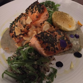 Oak + Violet - Salmon with quinoa solid delicious dish! - New American Near Me - Menlo Park, California