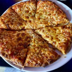 The Village Pub Pizza & Spirits - Just hand tossed cheese pizza - but oh so good