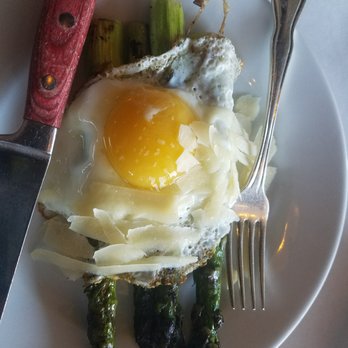 Echo & Rig - Grilled Asparagus with egg & cheese - Steakhouses Near Me - Las Vegas, Nevada