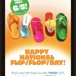 I was here at 2pm today with My Stars n Stripes flip flops on for a FREE Mango Smoothie but couldn't check in. 6/5/2026