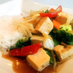 Ying's Sushi Bar & Lounge - Mixed veggies stir fry with tofu