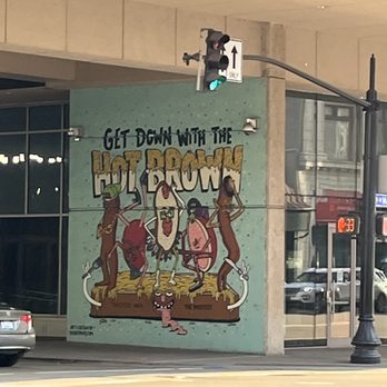 Get Down With The Hot Brown Mural - Public Art Near Me - Louisville, Kentucky