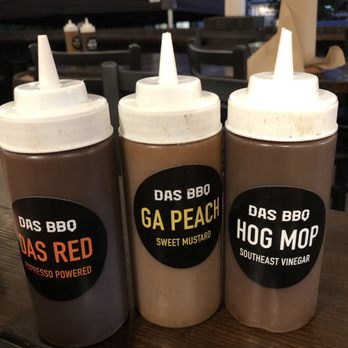 DAS BBQ - Choices of BBQ sauces - Barbeque Near Me - Atlanta, Georgia