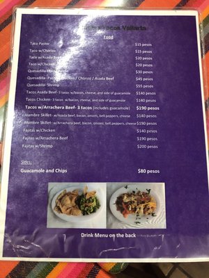 Menu photo 6 Piñatas Puerto Vallarta, JAL Menu photo 6 Piñatas Puerto Vallarta, JAL