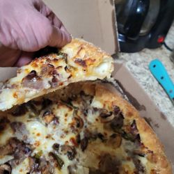 Pizza Hut - They really pack the crust with cheese!