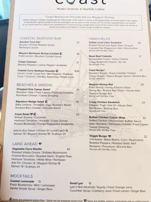 Menu photo 1 Coast Amelia Island, FL