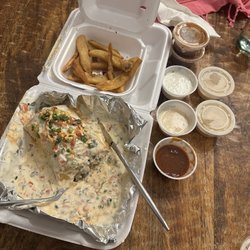 Original Ben's Jr. - Service 100 Burrito 100  Sauce (and sauce hook up) 100  Yall made a friend tonight!!!