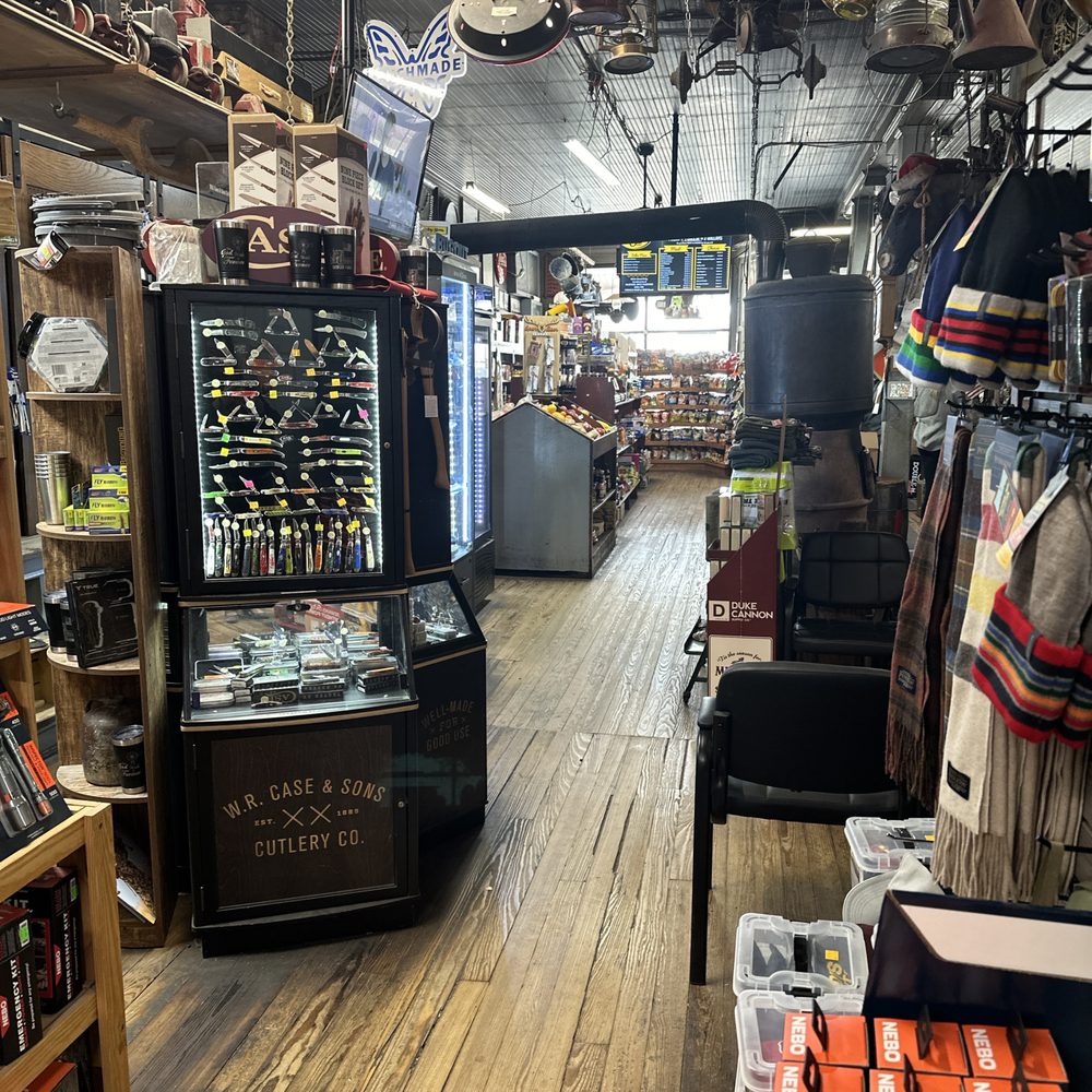 the inside of the store